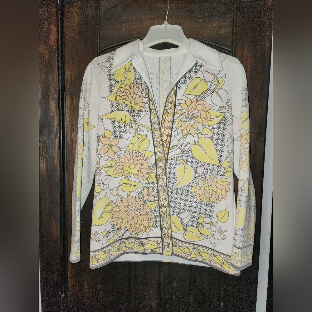 Vintage butterfly collar button down shirt